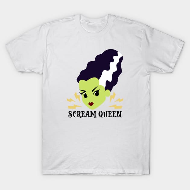 Bride of Frankenstein - Scream Queen T-Shirt by Curio Pop Relics